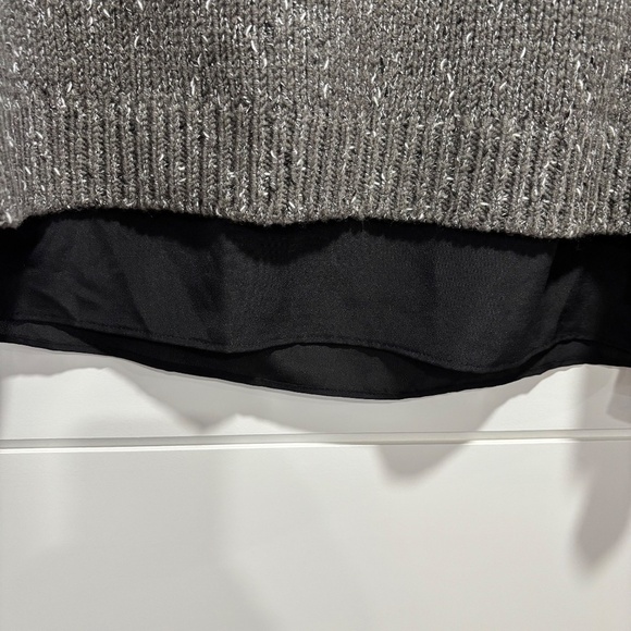 NWT Club Monaco split back wool blend woven fooler sweater size XS - Picture 9 of 15